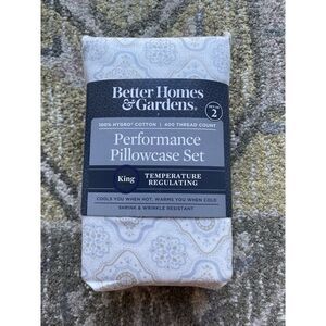 Better Homes and Gardens King Performance Medallion Style Bed Pillowcases